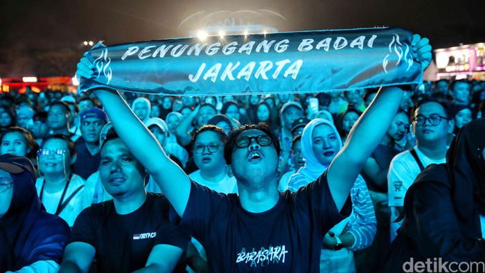 Band Barasuara tampil dalam The Sound Project 8 di Ecovention Ancol, Jakarta Utara, Jumat (8/8/2025) malam.