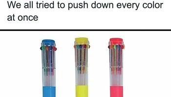 Kamu pasti pernah menurunkan semua warna secara bersamaan. Foto: 90s Kids Nostalgia via Bored Panda