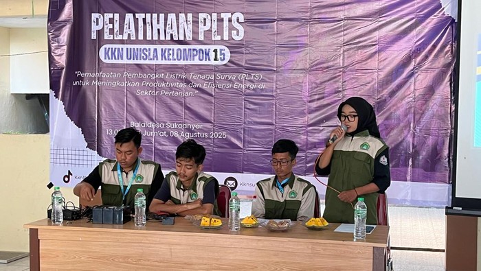 Pelatihan PLTS untuk petani Lamongan.