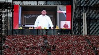 Prabowo Hadiri National Day Parade Singapura, Disambut Riuh Penonton