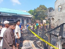 3 Rumah Padat Penduduk di Palembang Hangus Terbakar, Diduga Korsleting Listrik