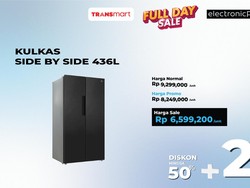 Kulkas Side By Side 436L Jadi Rp 6,5 Jutaan, Gas ke Transmart!