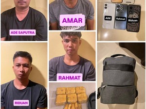 Bareskrim Gagalkan Penyelundupan Sabu 6,5 Kg dari Malaysia, 4 Pelaku Ditangkap