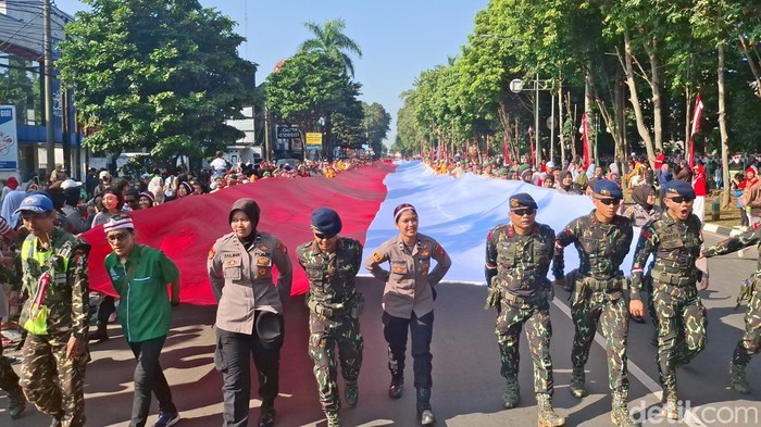 Festival Merah Putih di Kota Bogor. (M Sholihin/detikcom)