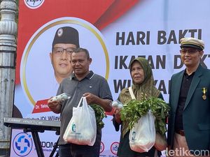 Hari Bakti Dokter, IDI Jateng Senam Bareng-Bagi Sayur Gratis di CFD Semarang