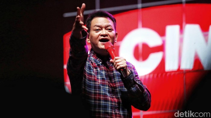 Kahitna tampil dalam acara The Sound Project 8 di Ecovention Ancol, Jakarta Utara, Jumat (8/8/2025) malam.