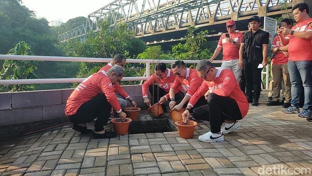 Kementerian Lingkungan Hidup (LH) menggelar 'Festival Ciliwung 2025' di Depok, Jawa Barat. (Devi/detikcom)