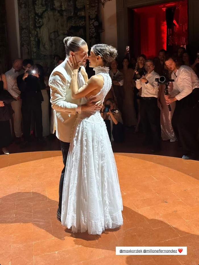 Millane Fernandez Millane Fernandez menikah dengan Max Kordek di Italia.