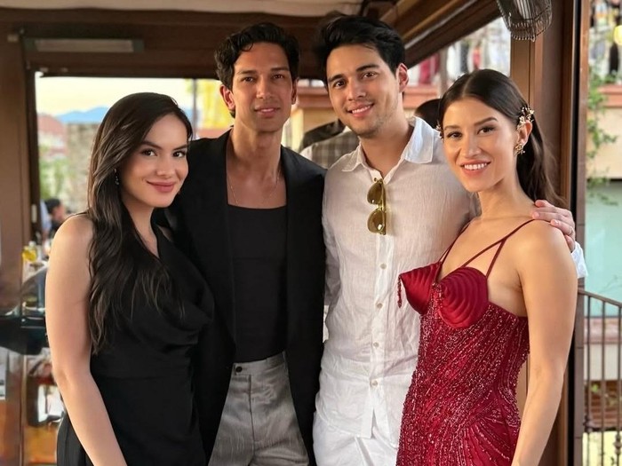 Nino Fernandez dan Steffi Zamora Nino Fernandez memboyong serta Steffi Zamora ke Italia untuk menghadiri pernikahan adiknya, Millane Fernandez.