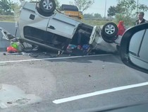 Panther Terbalik di Tol Gempol-Surabaya, Diduga Ada Korban Meninggal