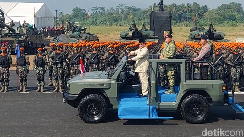 Presiden Prabowo Subianto di Pusdiklatpassus Batujajar