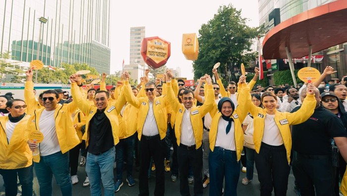 Dalam peluncurannya Satspam, bersama jajaran pimpinan Indosat, ratusan pasukan kuning dan masyarakat, IM3 menggandeng Najwa Shihab untuk turun ke jalan melakukan Parade Satspam  di sepanjang area Car Free Day di kawasan Thamrin, Jakarta.