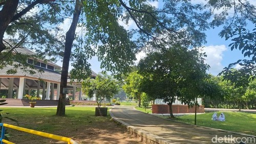 Suasana RTH Pagutan, Kota Mataram yang asri, beberapa waktu lalu. (Nathea Citra/detikBali)