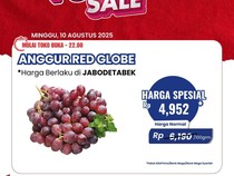 Belanja Anggur Diskonnya Nggak Main-main, Cuma di Transmart Full Day Sale!