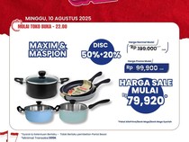 Merapat Bun! Peralatan Masak Diskon Gede-gedean di Transmart Full Day Sale