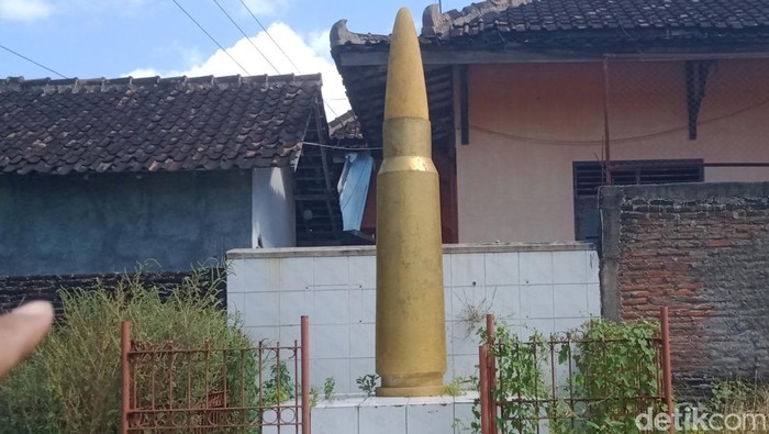 Tugu Peluru di Desa Pandanan, Kecamatan Wonosari, Klaten, jejak pertempuran 1949, Minggu (10/8/2025).