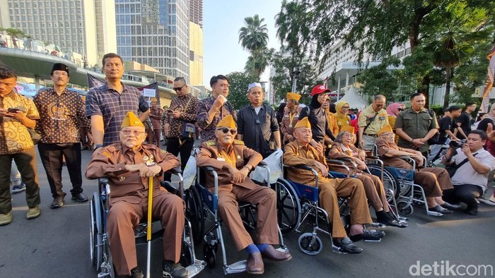Veteran gelar kirab di CFD Bundaran HI, Jakarta Pusat