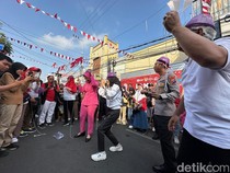 Warga Padati CFD Kediri, Seru-seruan Lomba Agustusan Bareng Mbak Wali