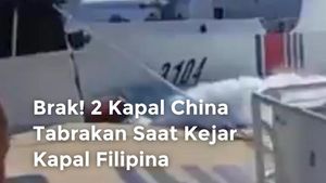 Video: Brak! 2 Kapal China Tabrakan Saat Kejar Kapal Filipina