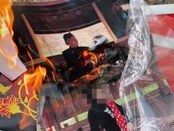 Viral! Pria Diblokir Mantan, Nekat Pecahkan Bingkai dan Bakar Foto Prewedding