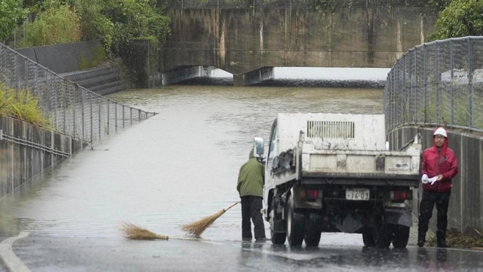 Banjir di Kumamoto, Jepang (Naoki Hiraoka/Kyodo News via AP)