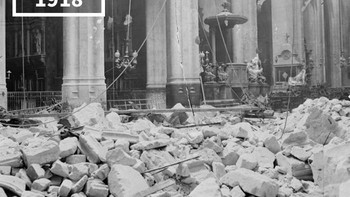 St-Gervais-Et-St-Protais, Prancis, 1918 – 2017. Gereja yang rusak akibat Perang Dunia I, kini berdiri kokoh setelah renovasi panjang. Foto: re.photos