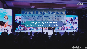RaKerNas Evaluasi Penyelenggaraan Ibadah Haji Tahun 1446H/ 2025M mengusung tema: Legacy, Change, Continuity