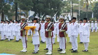 76 calon Paskibraka Nasional Jalani Latihan Gabungan