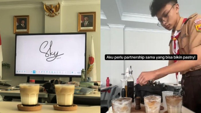 Skywalker Phoenix Bask, pelajar SMA jualan es kopi susu di dalam kelas yang viral di TikTok