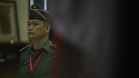 Majelis Hakim Pengadilan Militer I-04 Palembang menjatuhkan hukuman kurungan penjara selama tiga tahun enam bulan dan pemecatan dari TNI.  Foto: ANTARA FOTO/NOVA WAHYUDI 