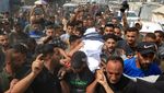 Potret Pilu Pemakaman Lima Jurnalis Korban Serangan Udara Israel