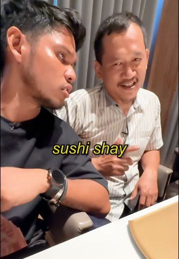Begini Reaksi Penjual Sushi Gerobakan Makan Sushi Omakase Rp 4 Juta
