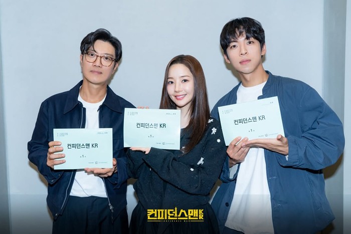 Proses pembacaan naskah perdana drama Korea Confidence Queen.