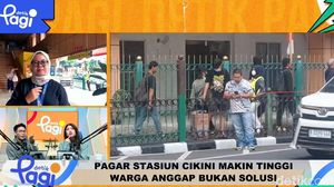 Video Pagar Stasiun Cikini Makin Tinggi, Warga Anggap Bukan Solusi