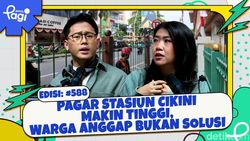Video Pagar Stasiun Cikini Makin Tinggi, Warga Anggap Bukan Solusi