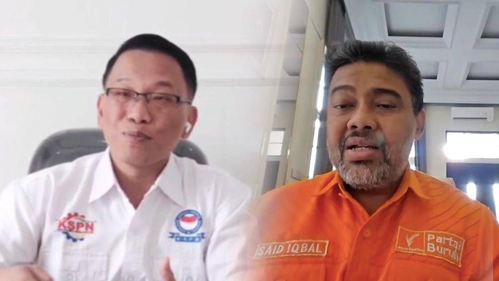 Foto Kolase Presiden Konfederasi Serikat Pekerja Nusantara (KSPN), Ristadi dan Presiden Partai Buruh, Said Iqbal. (Dok. Istimewa)