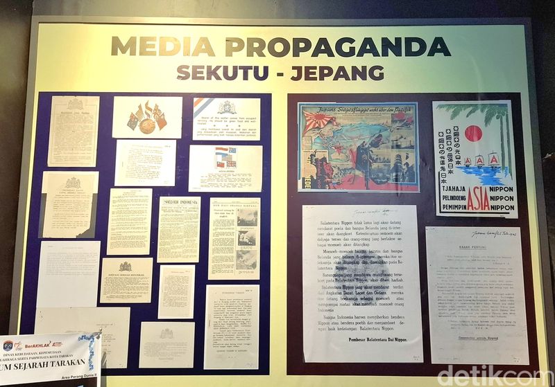 Ilustrasi Media propaganda di museum sejarah kota Tarakan.