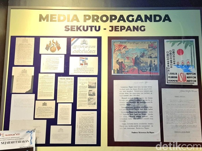 Ilustrasi Media propaganda di museum sejarah kota Tarakan.