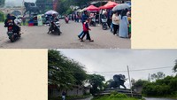 Kampung Gajah Wonderland dulu (atas) sempat berjaya di tahun 2009 dan kondisinya sekarang (bawah) yang terbengkalai usai tutup tahun 2018 (dok. arsip detikcom)