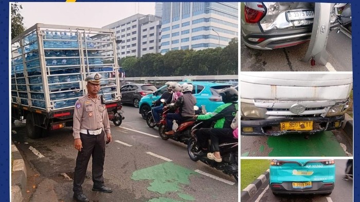 Kecelakaan Beruntun di Depan DPR Arah Slipi Pagi Ini, Lalin Macet