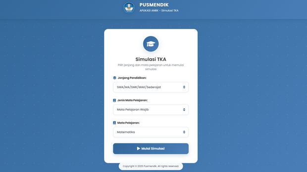 Kemendikdasmen bagikan link laman simulasi TKA yang bisa jadi bahan berlatih murid.
