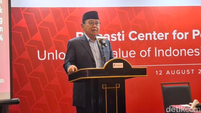 Mantan Gubernur Bank Indonesia (BI) sekaligus eks Ketua Dewan Pakar Tim Kampanye Nasional (TKN) Prabowo-Gibran, Burhanuddin Abdullah
