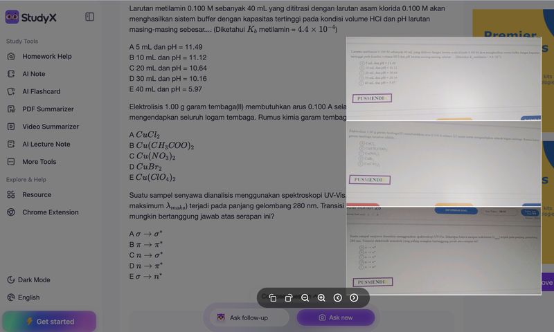 Soal OSN Kimia 2025 yang diunggah ke aplikasi studyx.ai