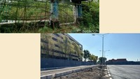Kawasan Taman Hiburan Rakyat (THR) dan Taman Remaja Surabaya (TRS) dulu (atas) aktif sejak 1971-2018 dan kini (bawah) menjadi arena konser di Jawa Timur (dok. arsip detikcom)