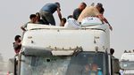 Warga Gaza Berebut Bantuan dari Truk di Tengah Krisis Kemanusiaan