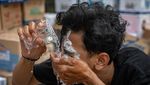 Detik-detik Demo Pati Berujung Ricuh, Mobil Polisi Dibakar