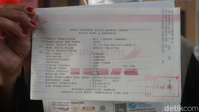 Anak Munaji Prajitno mengajukan keringanan PBB P2 di Bapenda Jombang