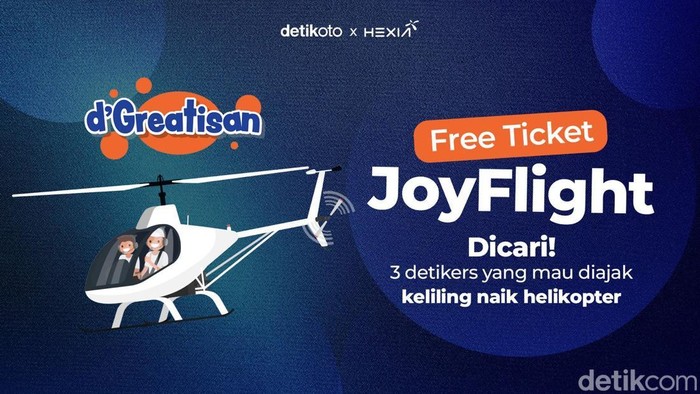 Banner Promo HEXIA gratis naik helikopter