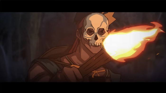 Capture trailer film animasi Panji Tengkorak yang bakal tayang 28 Agustus 2025.