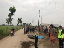 Brakk! Pemotor Wanita Tewas Tabrak Dump Truk di Pegandon Kendal